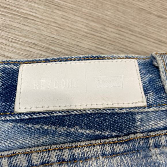 Re/Done Levi's High Rise Slim Straight Leg Jeans Women's 24 - Picture 4 of 13